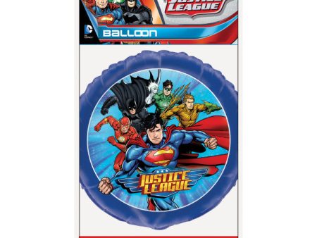 Justice League Round Foil Balloon 18 , Packaged Discount