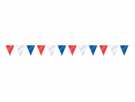 Red, White & Blue Flag Banner, 32ft Hot on Sale