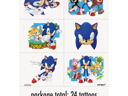 Sonic the Hedgehog Tattoos, 24ct For Sale