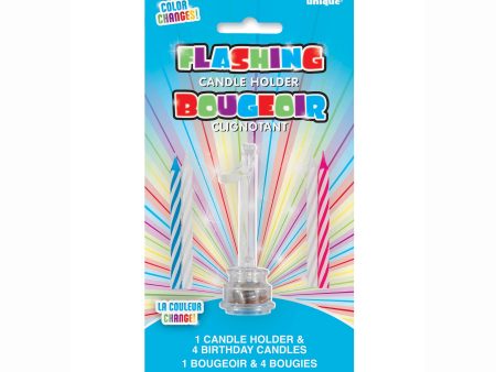 Number 1 Flashing Candle Holder with Birthday Candle Online Hot Sale