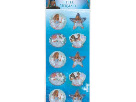 Disney The Little Mermaid Sequin Filled Shaker Sticker Sheet Online Sale