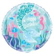 Mermaid Round Foil Balloon 18 , Packaged For Sale