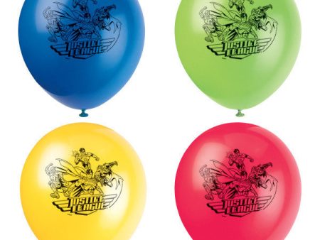 Justice LeagueLatex 12   Printed Balloons, 8ct. Sale