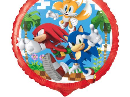 Sonic the Hedgehog Round 18  Foil Balloon, Packaged Online