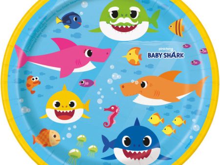 Baby Shark Round 7  Dessert Plates, 8ct Supply