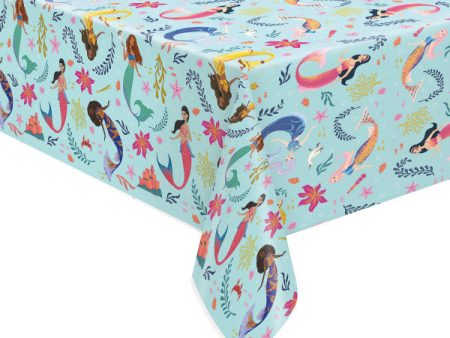 Disney The Little Mermaid Rectangular Plastic Table Cover, 54  x 84  Supply