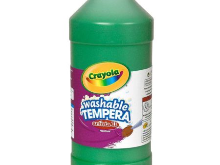 Crayola Artista II Washable Tempera Paint, 32oz - Green (6) Cheap